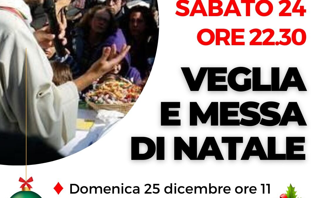 Gli appuntamenti con le messe nel periodo natalizio