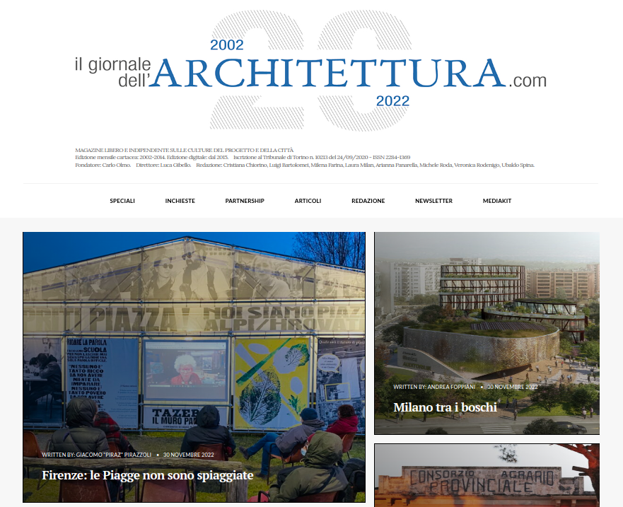 La Comunità delle Piagge sul Giornale dell’Architettura con i progetti Apriti Piazza! e Germinale