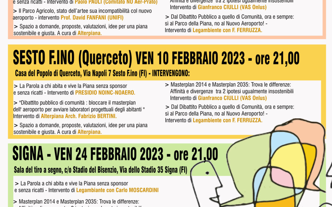 Fermiamo l’aeroporto con il dibattito pubblico promosso anche dalla Comunità delle Piagge