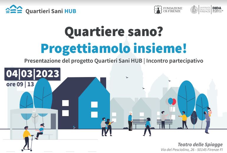 Sabato 4 marzo, presso il Teatro delle Spiagge, presentazione del progetto “Quartieri Sani HUB”