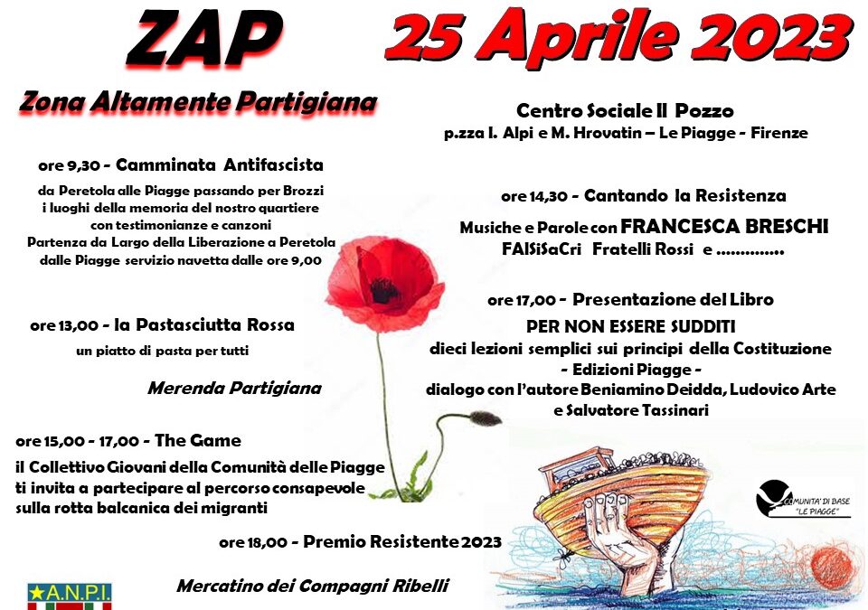 ZAP 2023: festeggiamo insieme il 25 aprile!