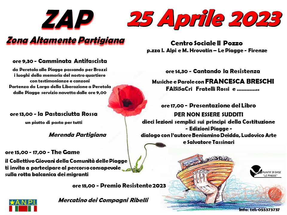 ZAP 2023: festeggiamo insieme il 25 aprile!