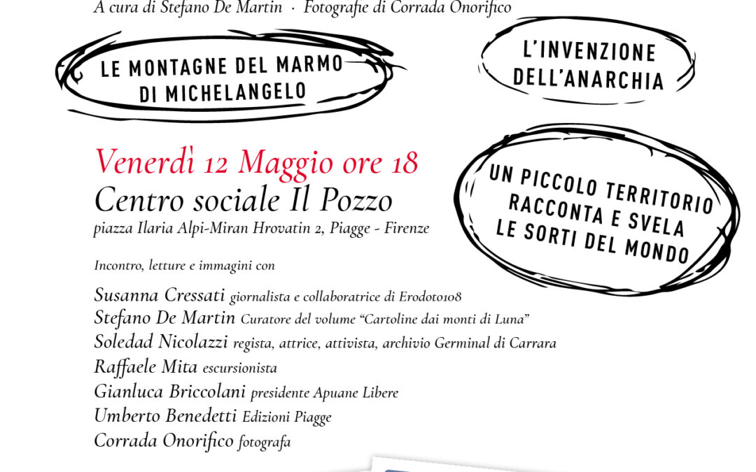 “Cartoline dai Monti di Luna”, il 12 maggio alle Piagge