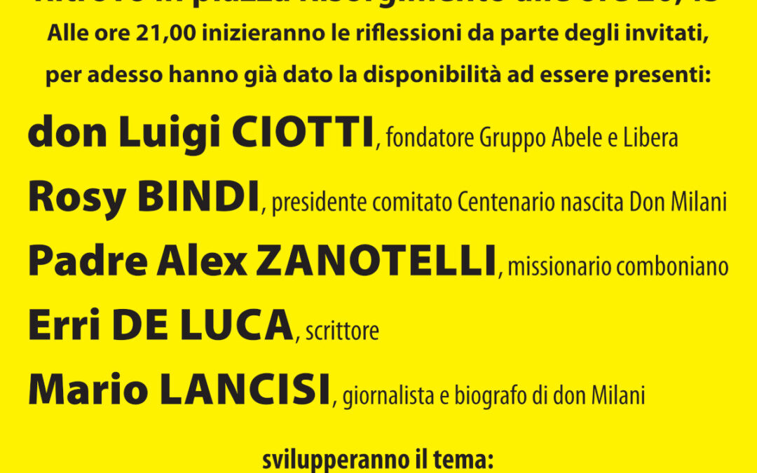 9 settembre: la Comunità alla Marcia per la giustizia, come partecipare