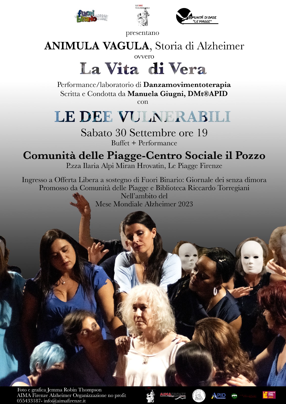 Anima Vagula, il 30 settembre alle Piagge la performance di Danzamovimentoterapia con cena per Fuori Binario