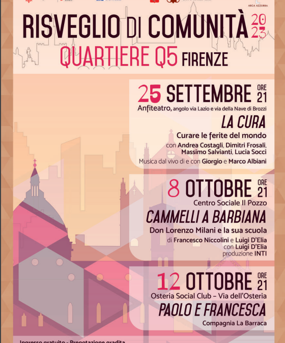 “Cammelli a Barbiana”, la scuola di Don Milani a teatro l’8 ottobre alle Piagge