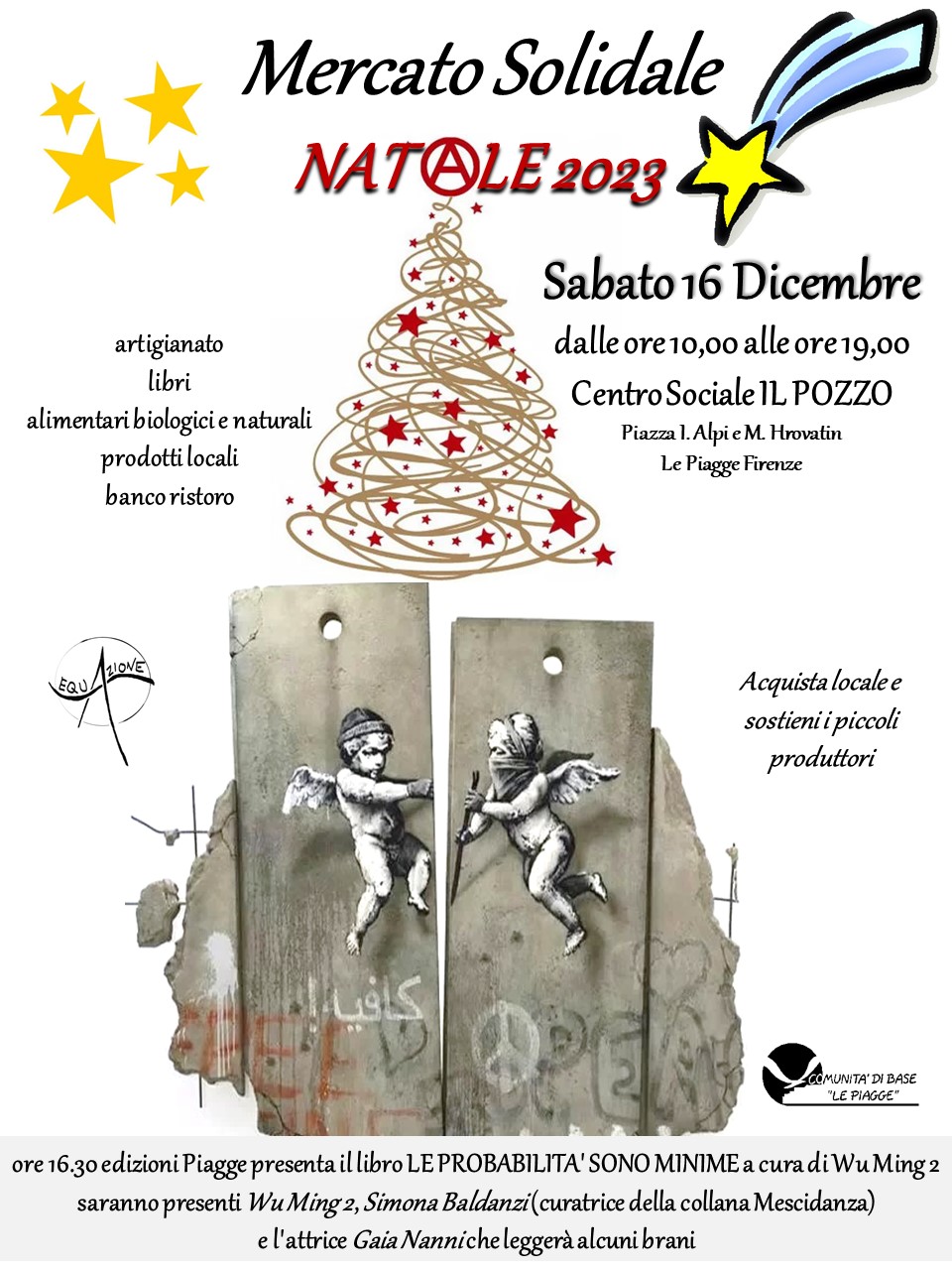Mercato solidale di Natale (e una sorpresa), il 16 dicembre al centro sociale Il Pozzo