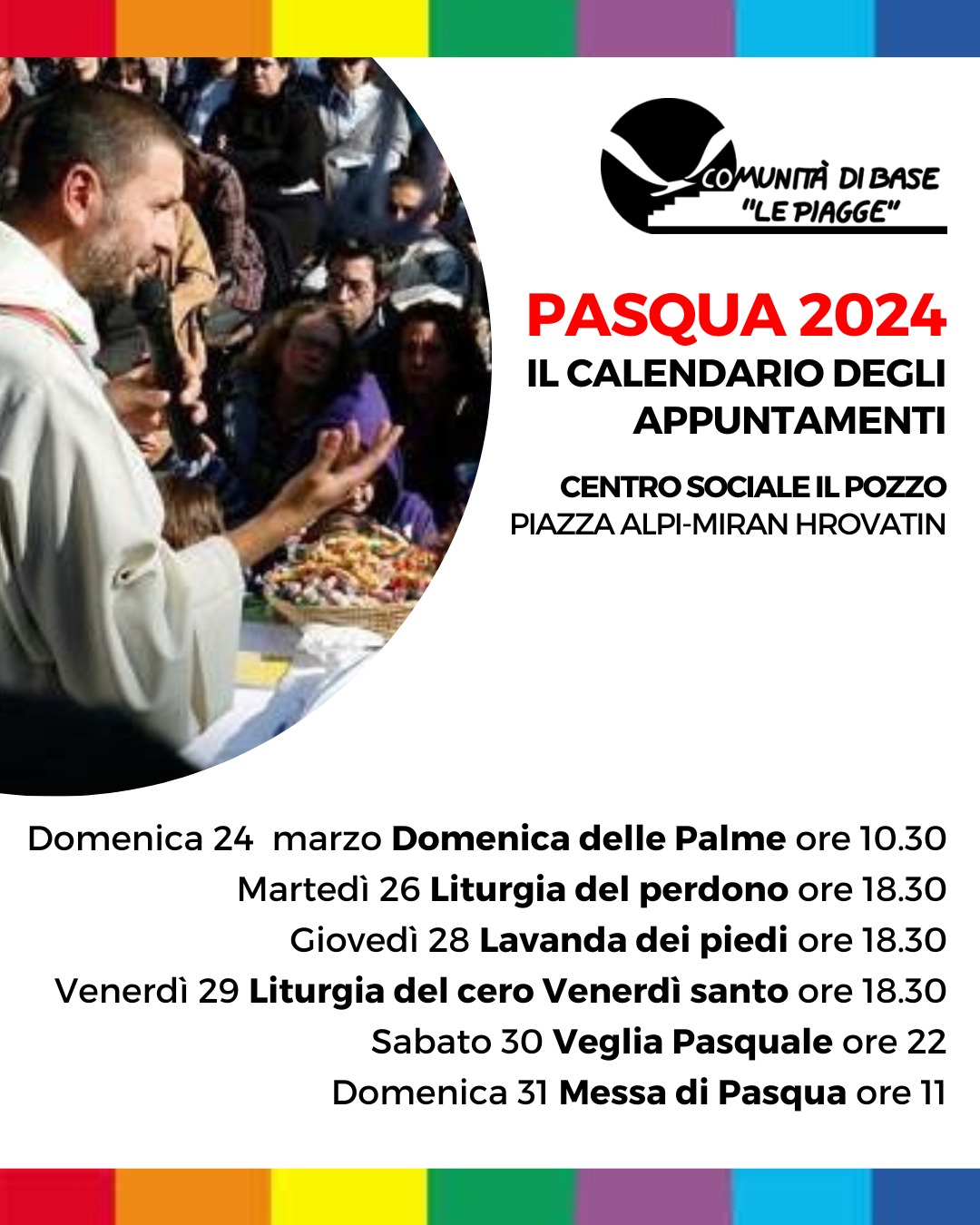 Il calendario degli appuntamenti pasquali