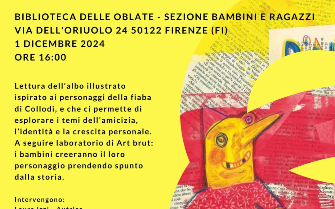 Pinocchio dalla testa ai piedi alla Biblioteca delle oblate