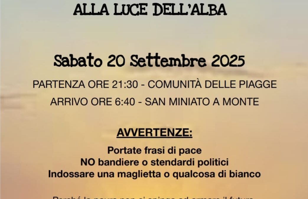 Camminando in silenzio per la pace